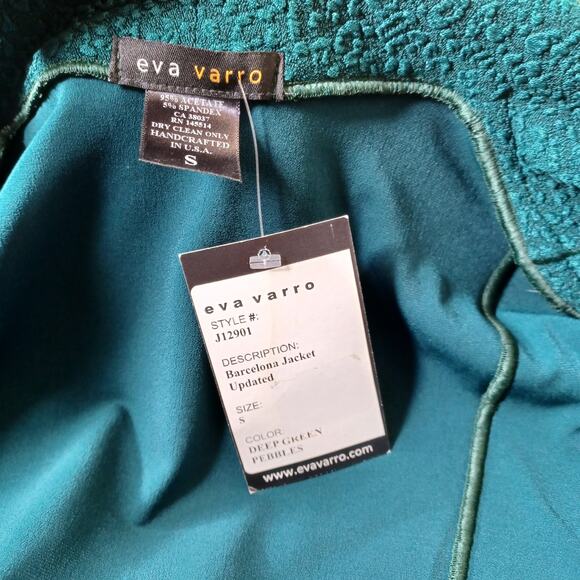 Eva Varro Barcelona Jacket Pebble Textured Statement Jacket Casual/Business S - Picture 6 of 8